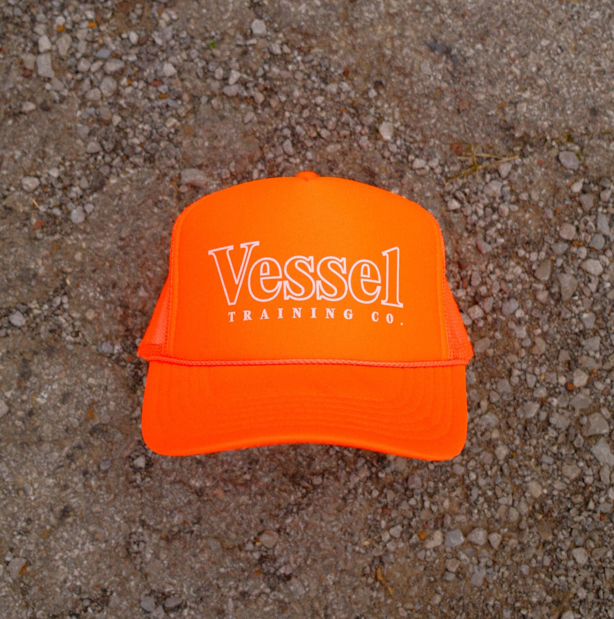 ORANGE TRUCKER HAT